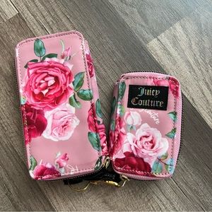 Juicy Couture 2 piece Pink Floral Wallet and coin purse
NOWT